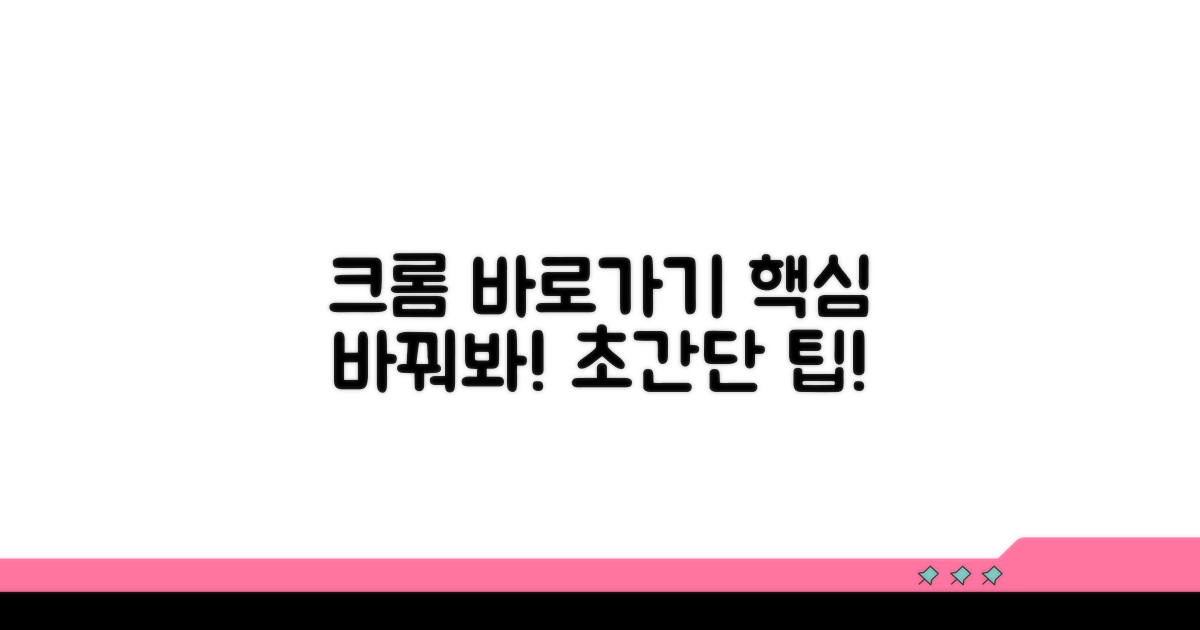 크롬 바로가기, 이렇게 바꾸세요