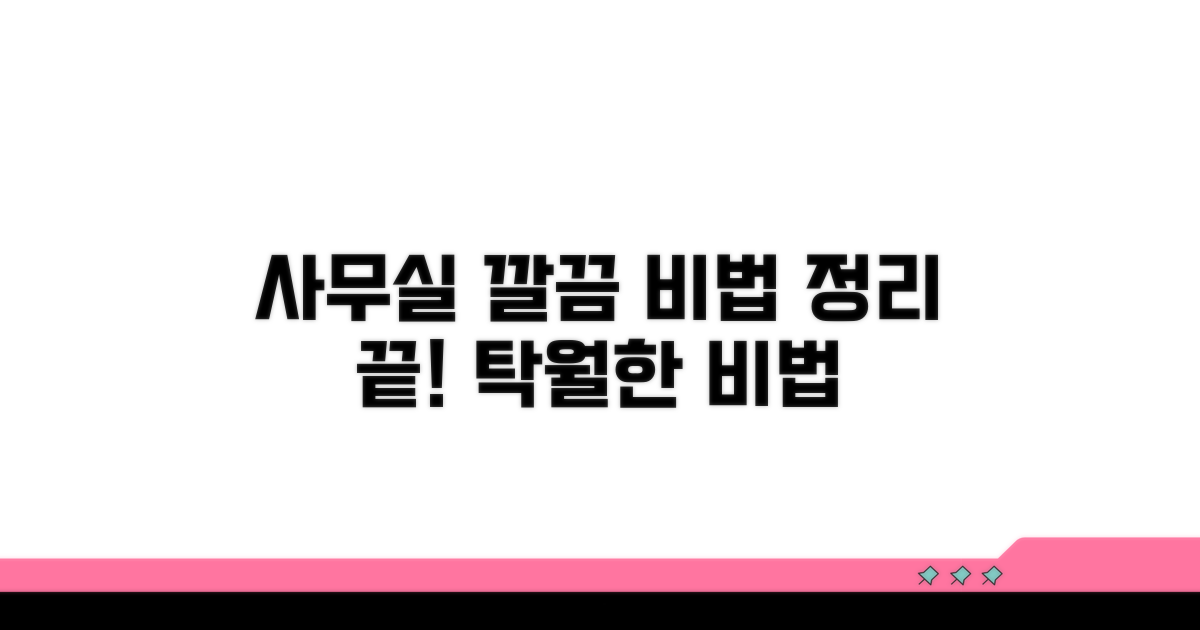 깔끔한 사무 환경 만드는 비법