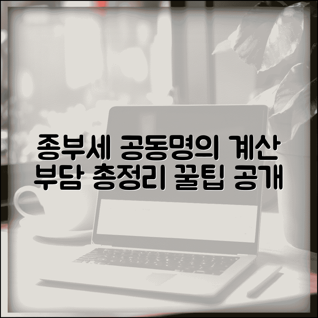 종부세 공동명의 계산 | 공동소유 주택 종부세 계산과 부담