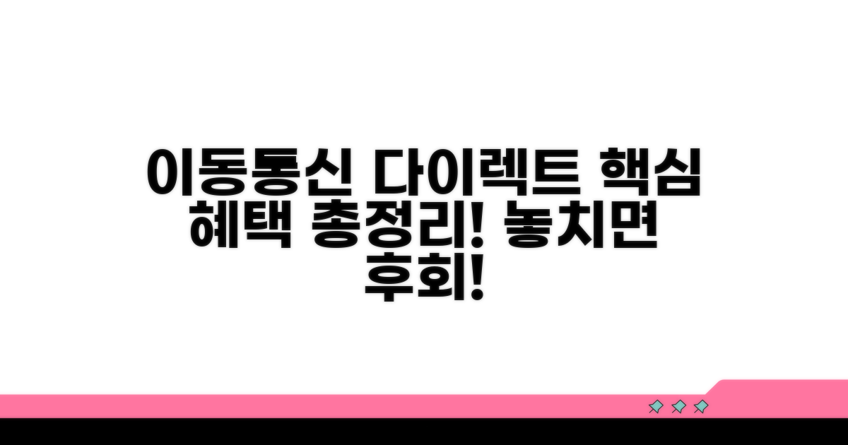이동통신 다이렉트 혜택 분석
