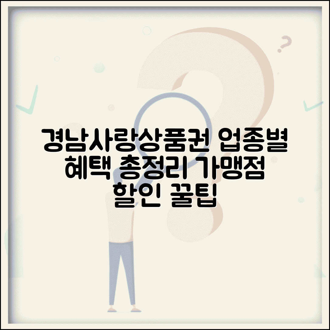 경남사랑 상품권 업종별 혜택 | 가맹점 종류별 할인 완벽정리