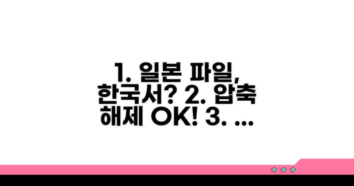 일본 압축 파일 한국서 열기