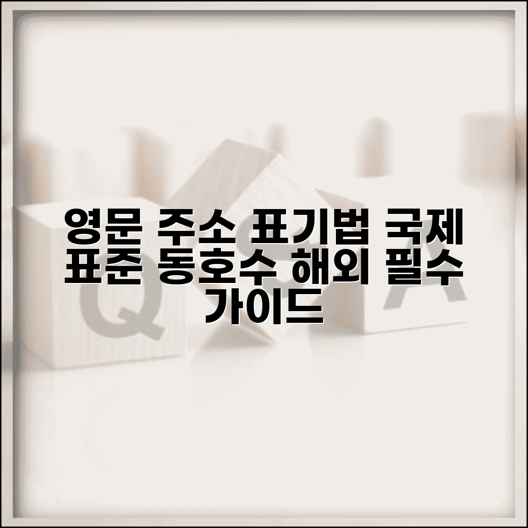 영문주소 동호수 국제 표준 | 해외 기준 동호수 표기법