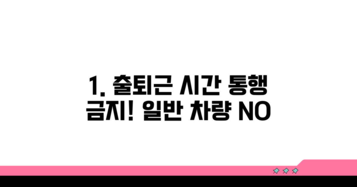 출퇴근 시간, 일반차량 통행 금지 구간