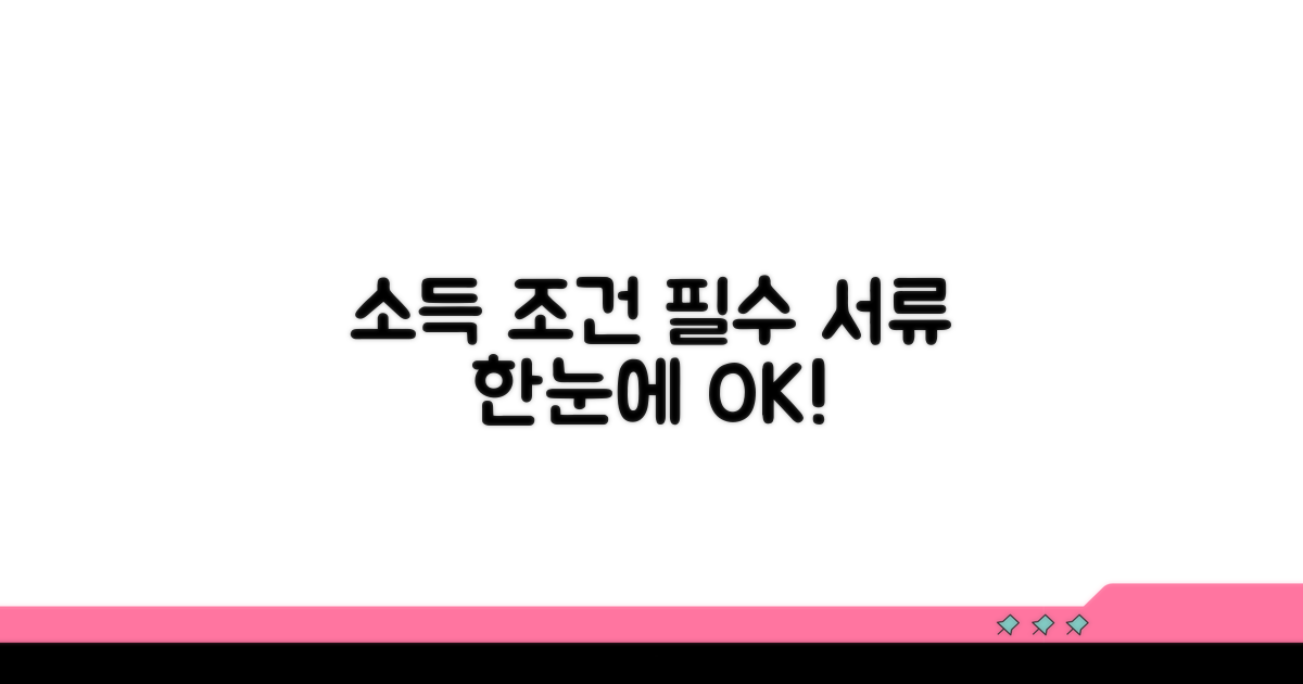 소득 조건과 필요 서류 완벽 정리