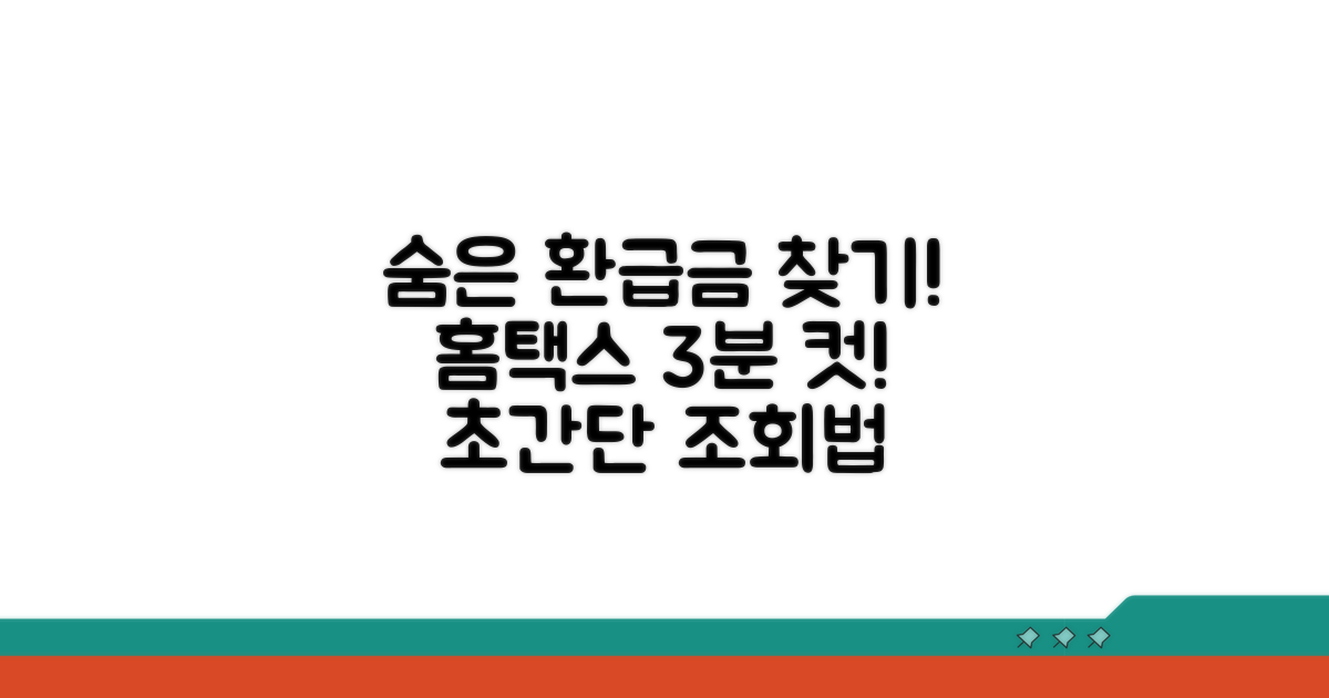 홈택스에서 환급금 조회하는 쉬운 방법