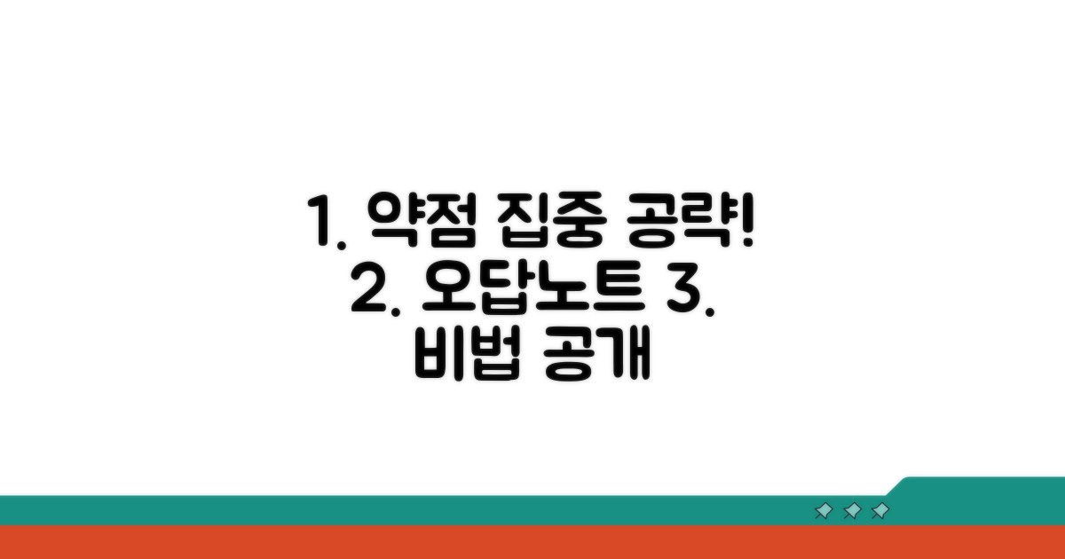 오답노트로 약점 보완하기