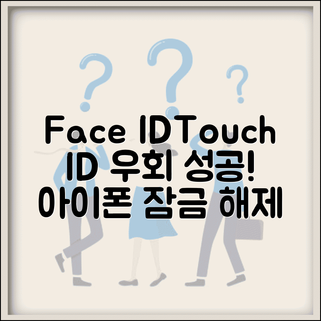아이폰 잠금화면 해제 Face ID Touch ID 우회 방법