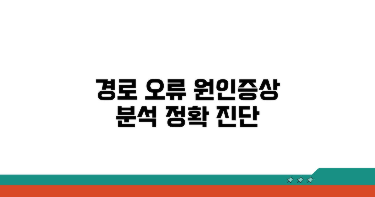 경로 오류 원인과 증상 분석