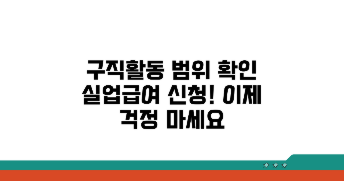 청취성패 구직활동 범위 확인
