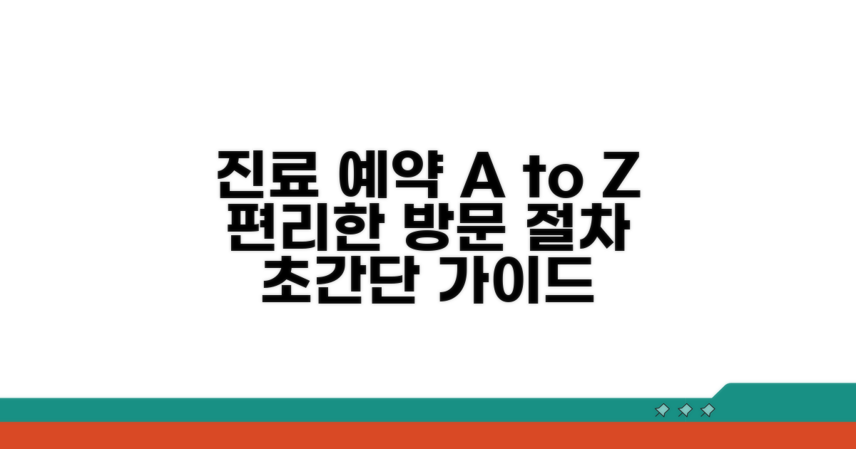 진료 예약 및 방문 절차 완벽 가이드