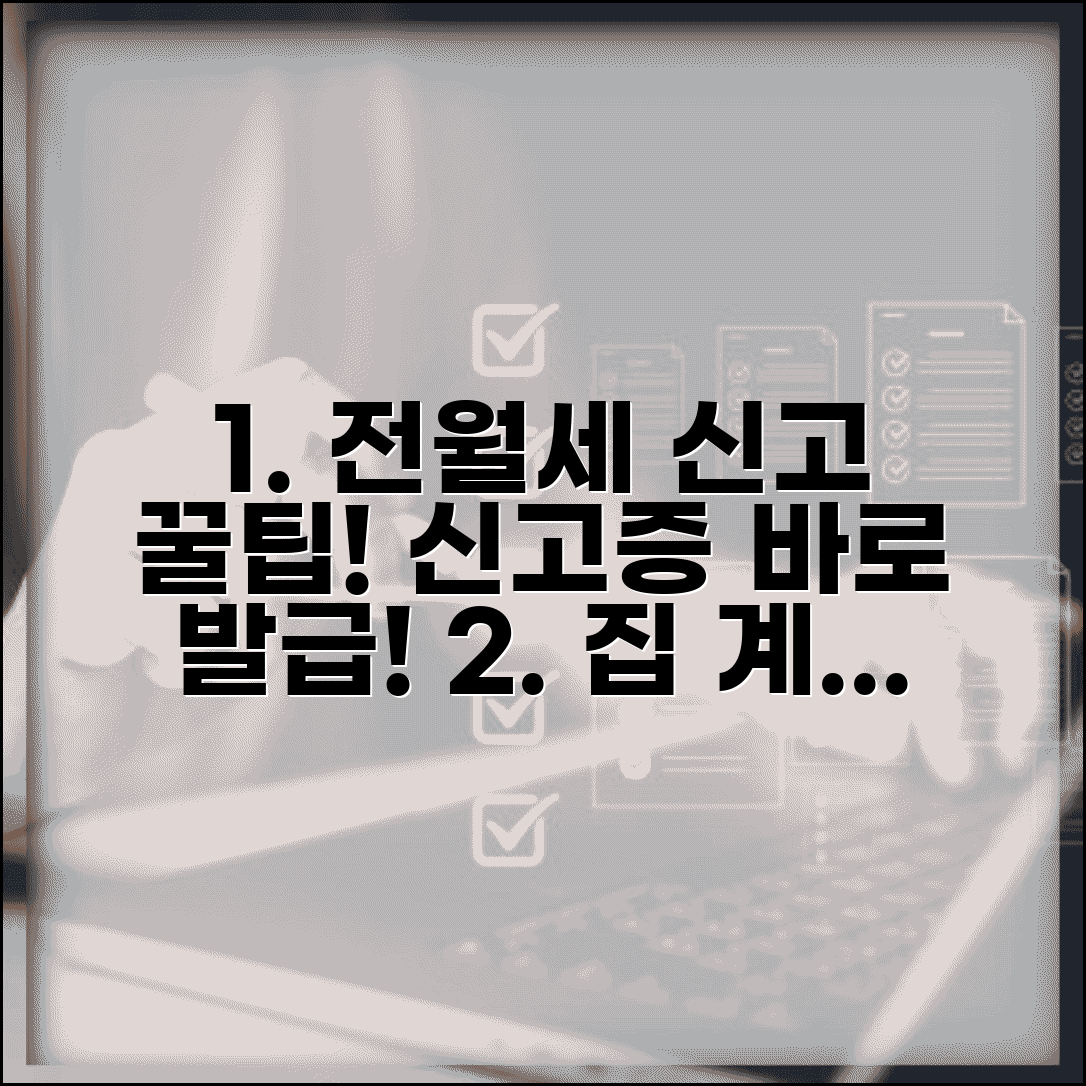 전월세 신고 확인방법과 신고증명서 발급