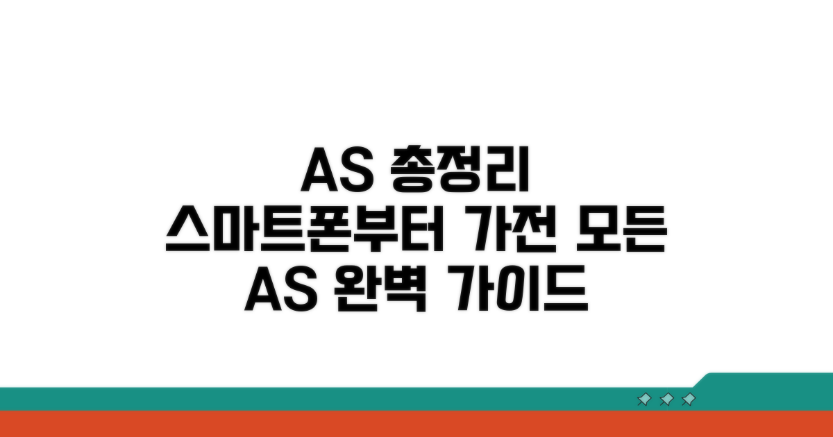 스마트폰부터 가전까지, A/S 총정리