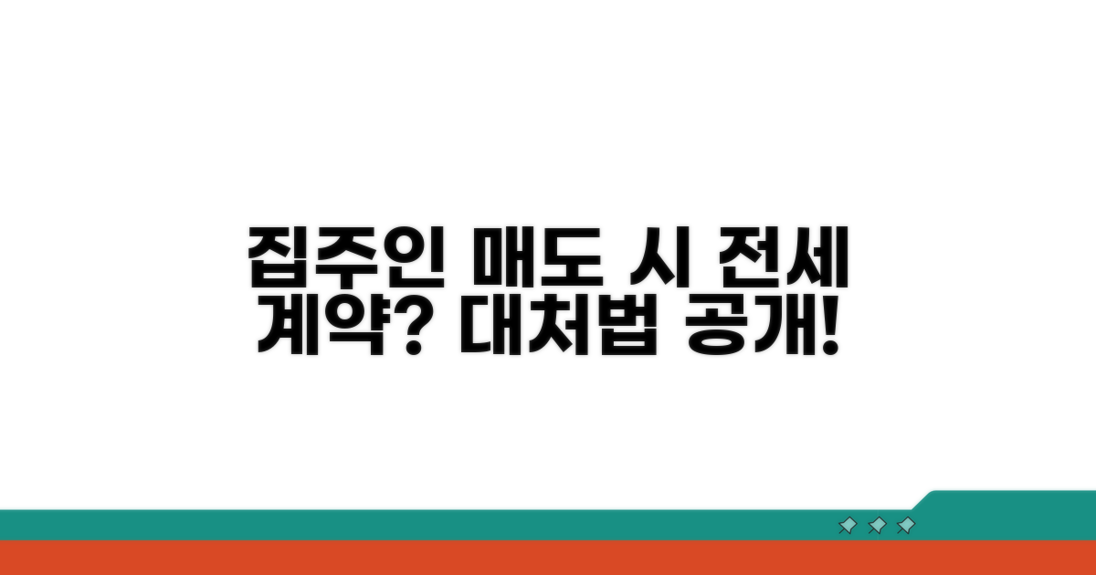 전세 중 집주인 매도 시 대처법