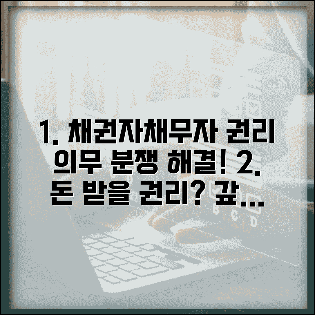 채권자 채무자 관계 법적 권리 의무와 분쟁 해결 절차