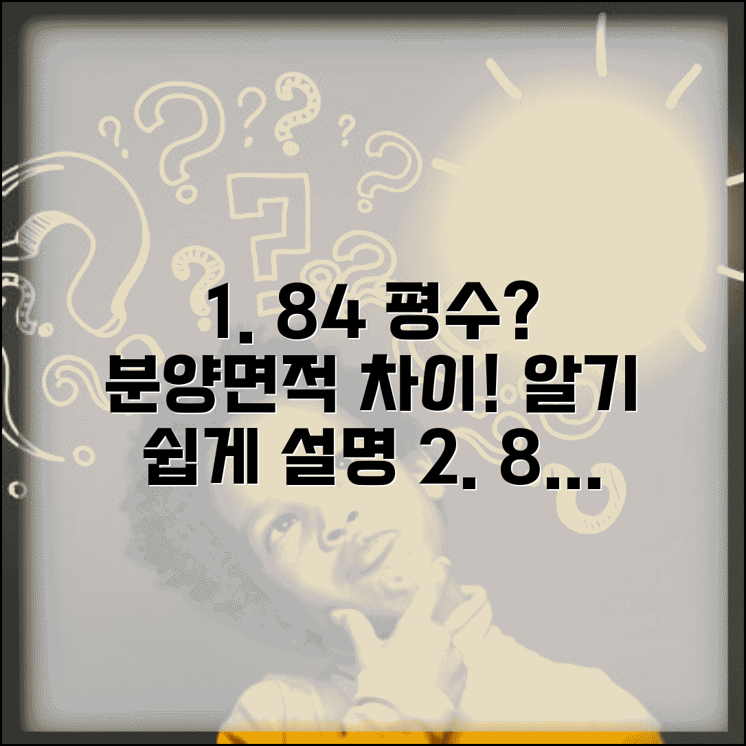 84 전용면적 평수 알아보기 분양면적 차이