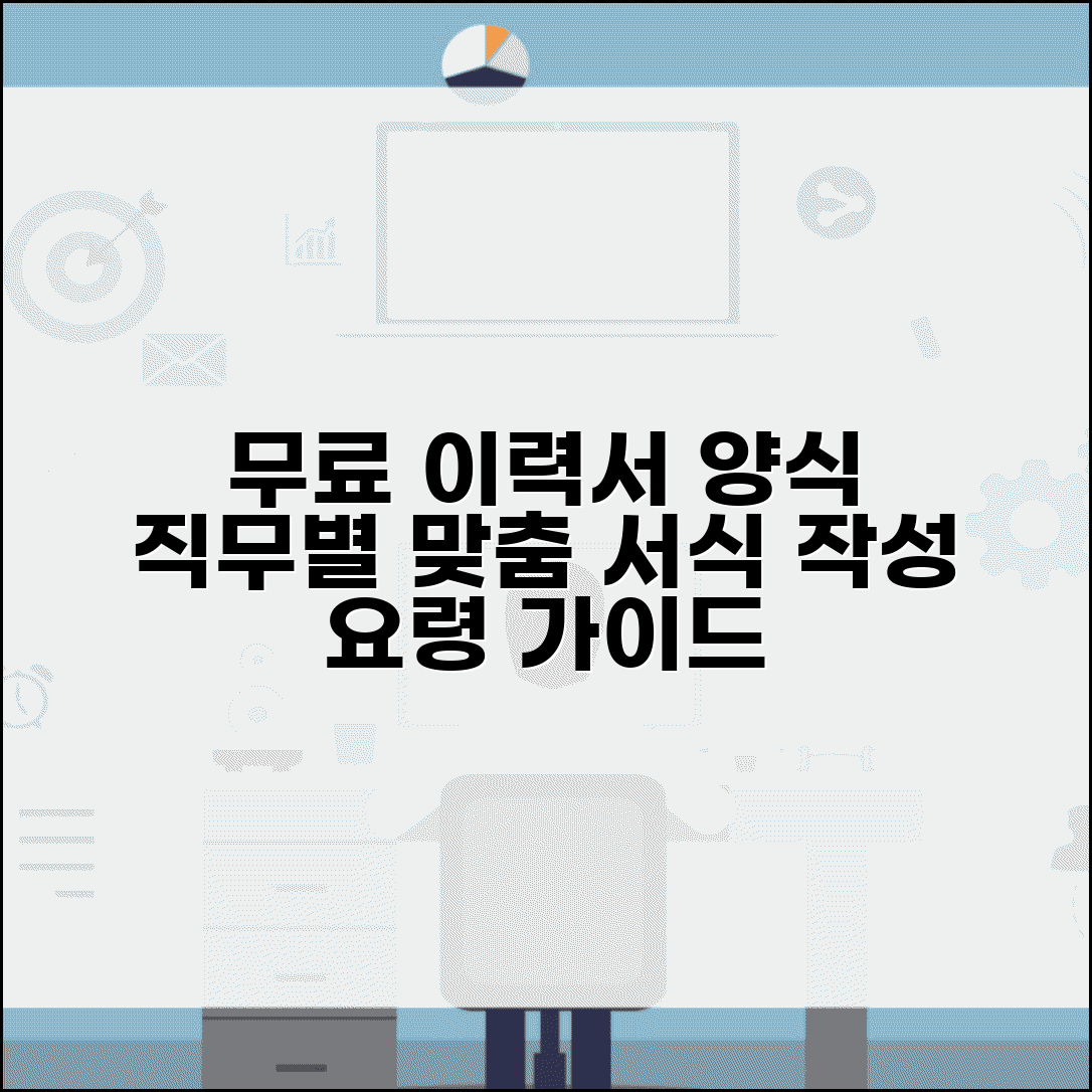 이력서 양식 무료 다운로드 모음 | 직무별 맞춤 서식 및 작성 요령 가이드