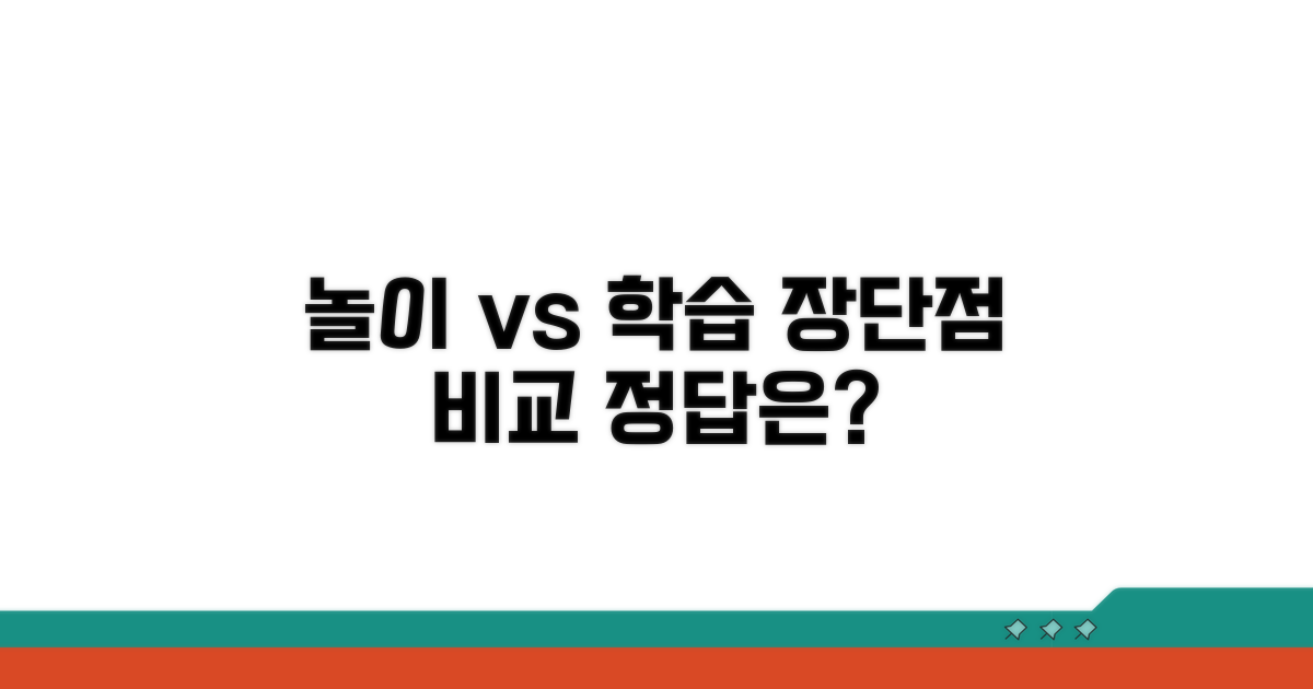 놀이 중심 vs 학습 중심 장단점
