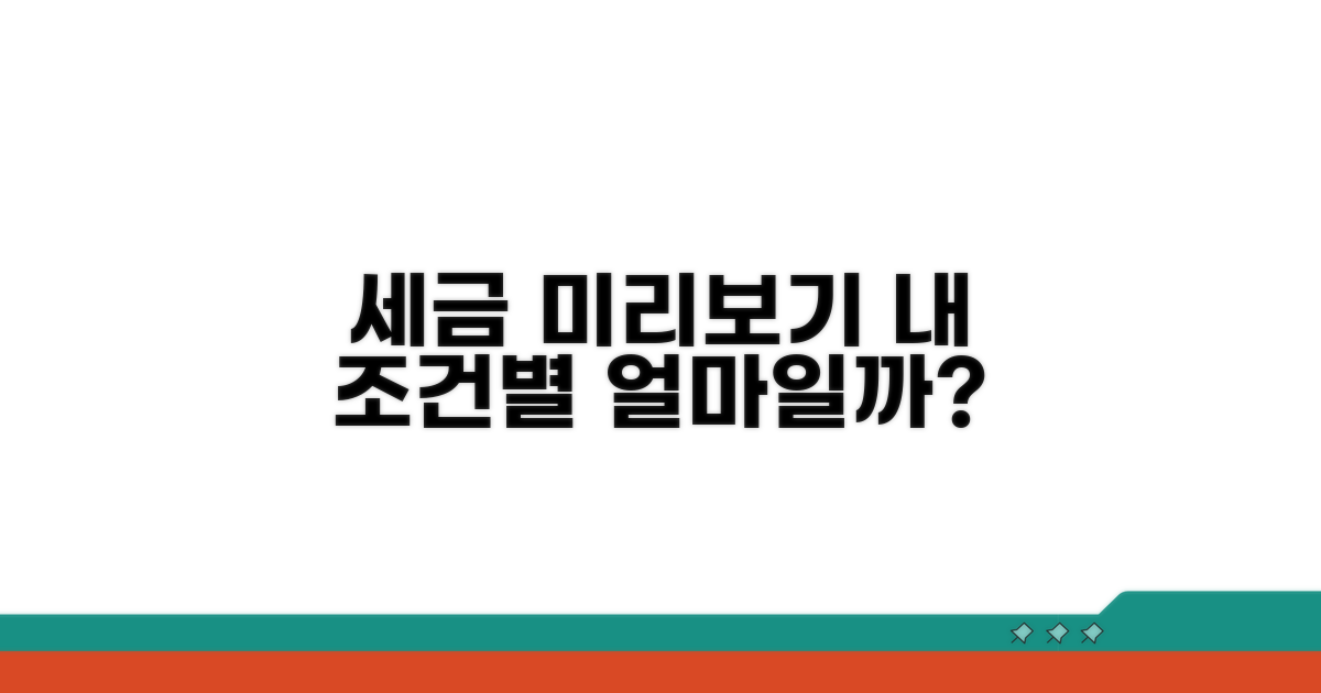 얼마일까? 조건별 세금 미리보기