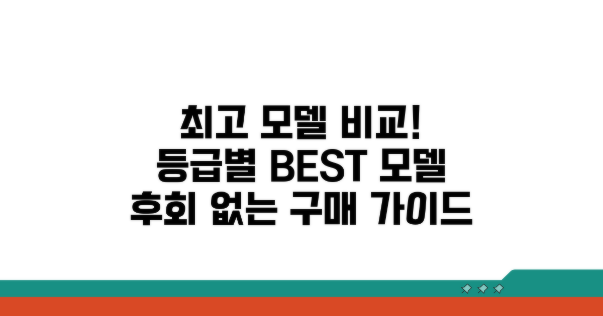 등급별 인기 모델 비교와 구매 가이드