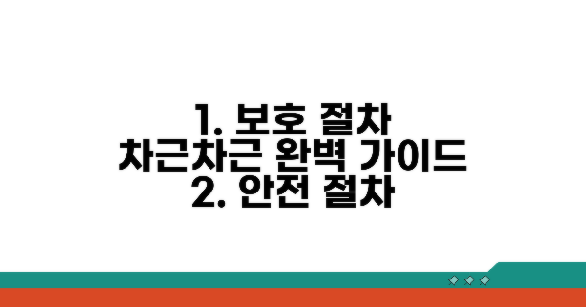 보호받는 절차, 차근차근 따라 하기