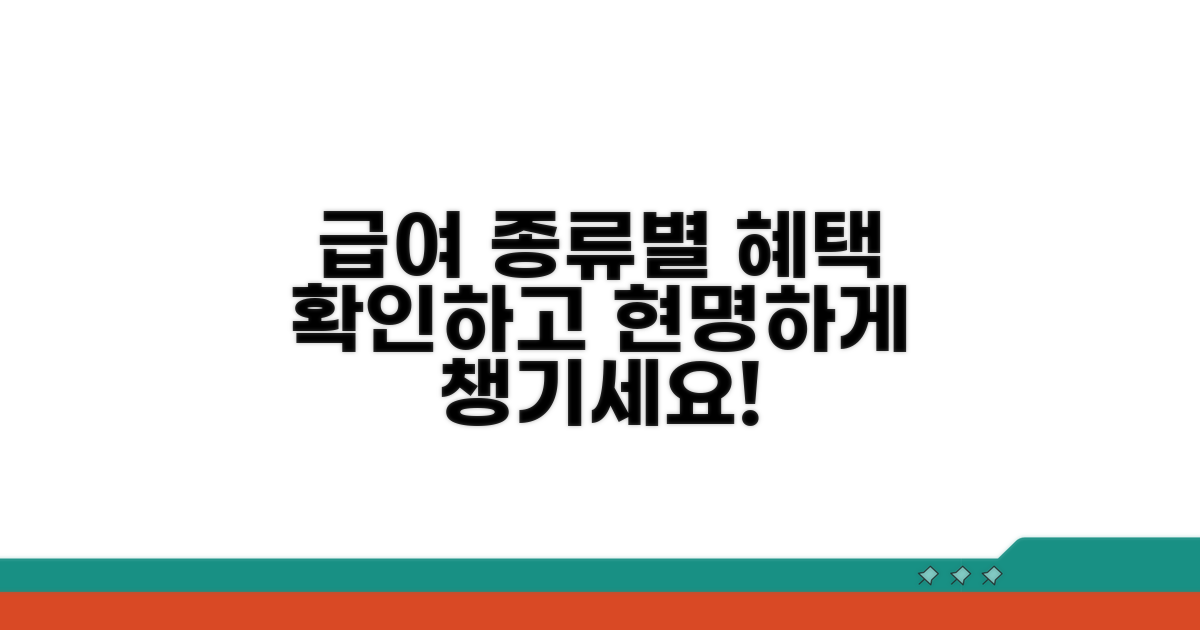 급여 종류별 혜택과 차이점 확인