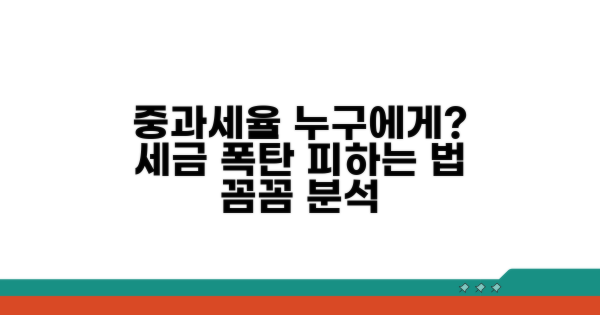 적용 대상은 누구? 중과세율 상세 분석