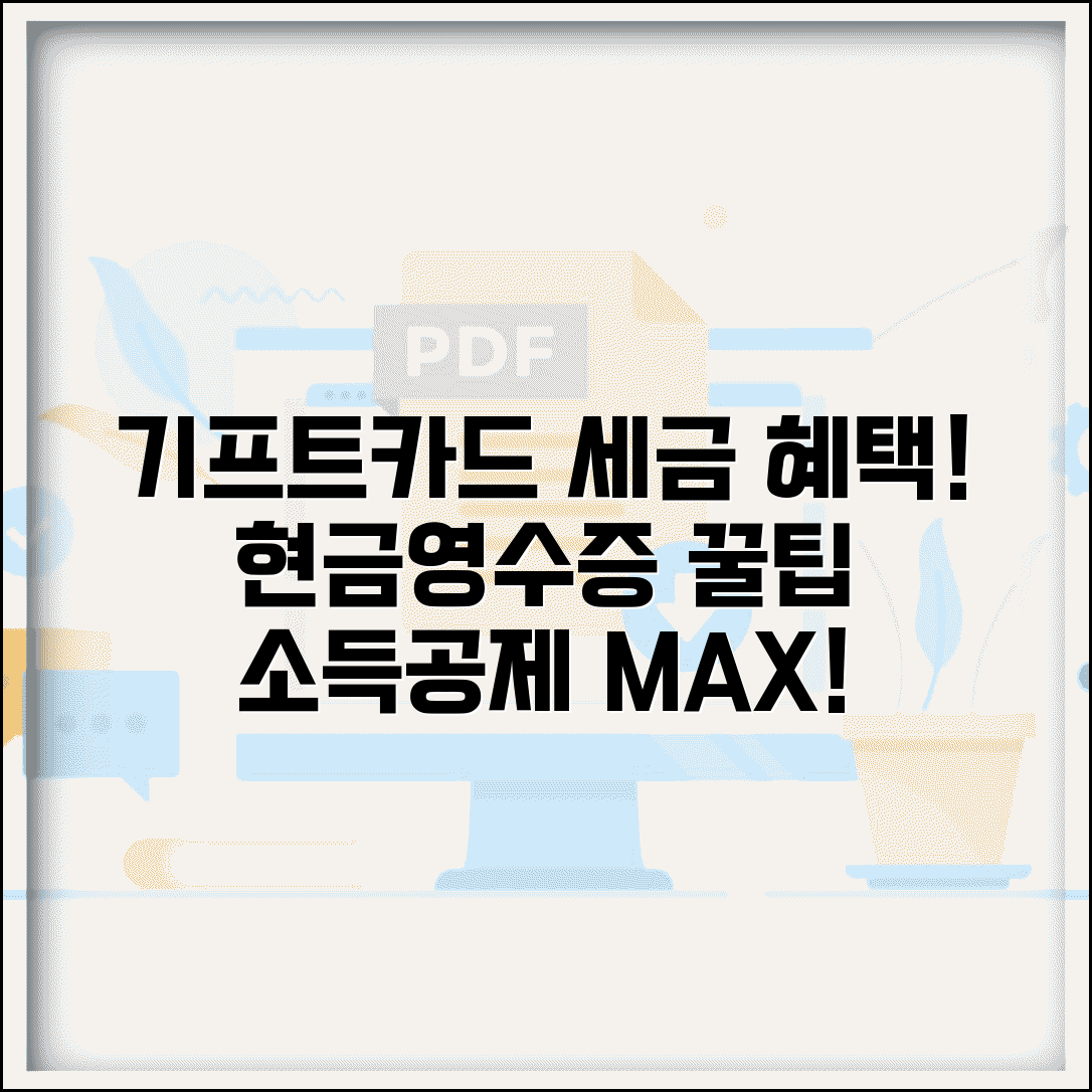 기프트카드 세금 공제 | 현금영수증 신청 방법 및 소득공제 혜택 총정리