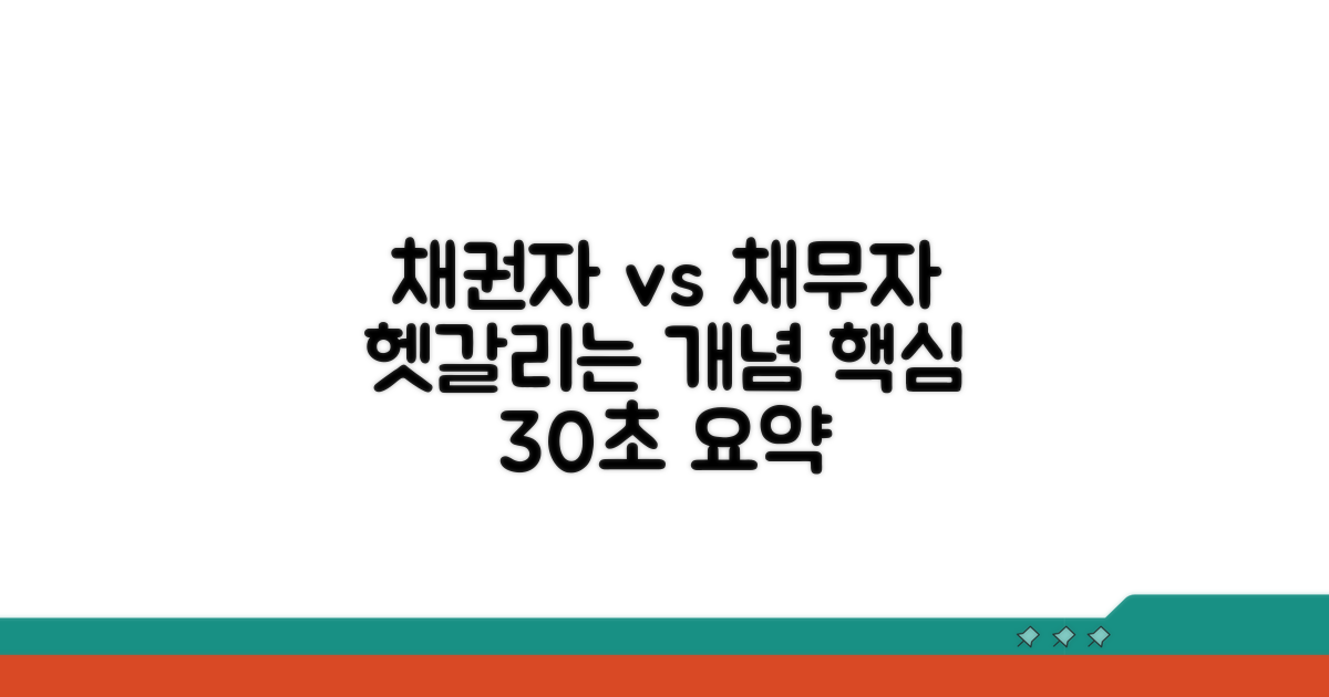 채권자 채무자 뜻 핵심 정리
