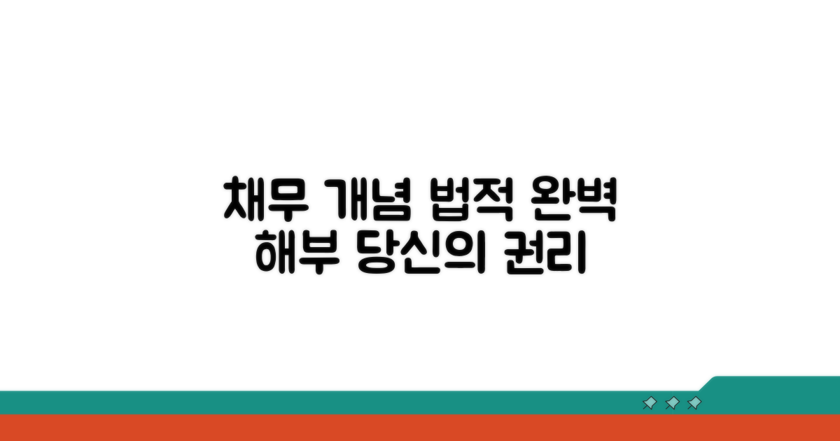 채무 관계 법적 개념 완벽 해부