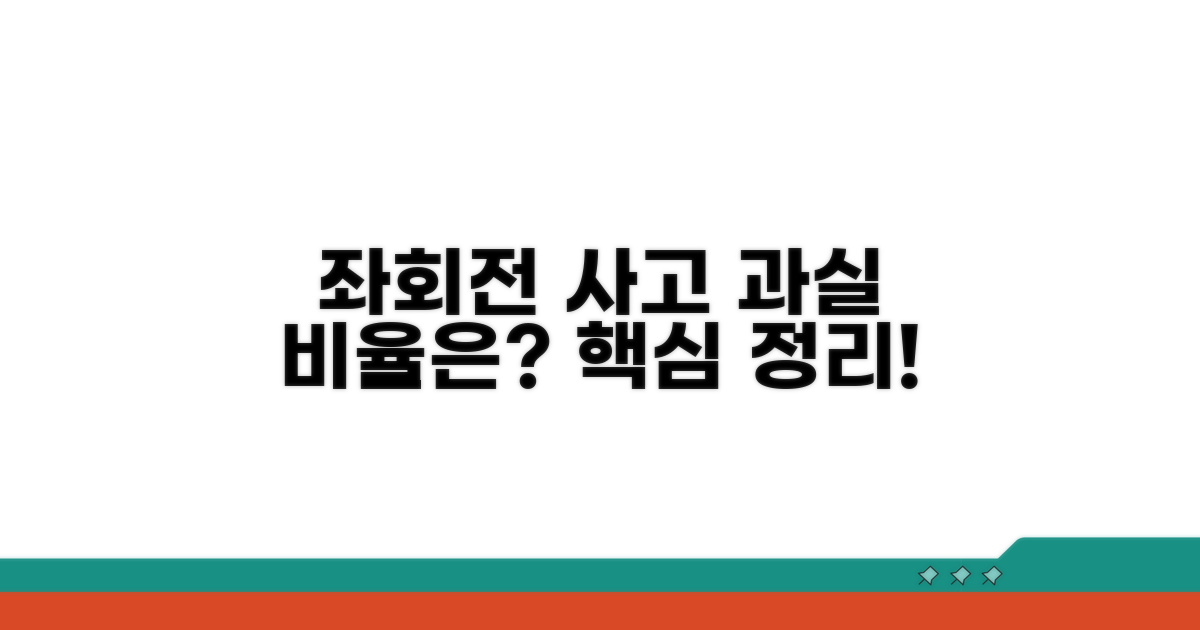 좌회전 차량의 과실 인정 범위