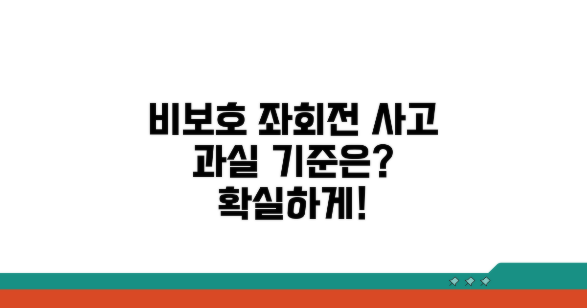 비보호 좌회전 사고, 과실 판정 기준