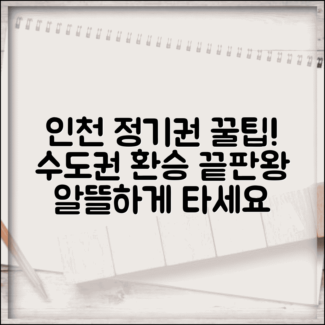 인천 지하철 정기권 발급 안내 | 수도권 환승 연계 활용 방법