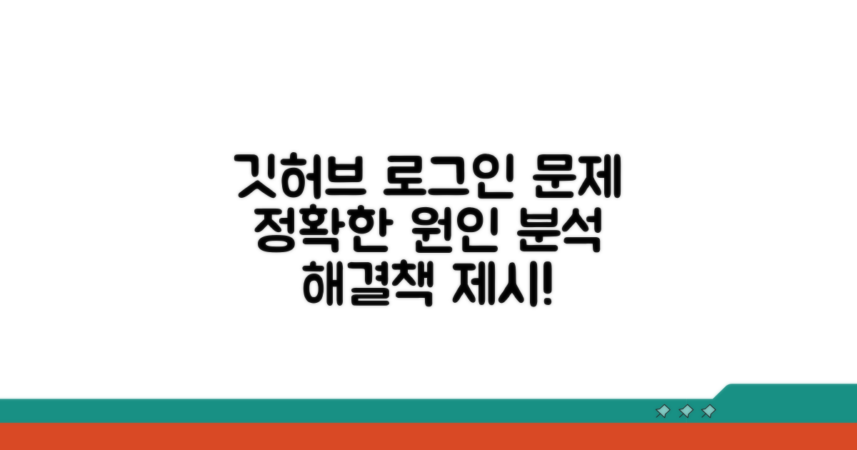 깃허브 로그인 문제 원인 분석