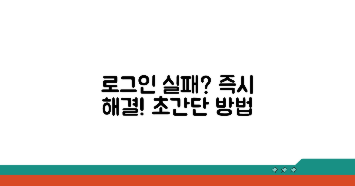 로그인 실패 시 즉시 해결법