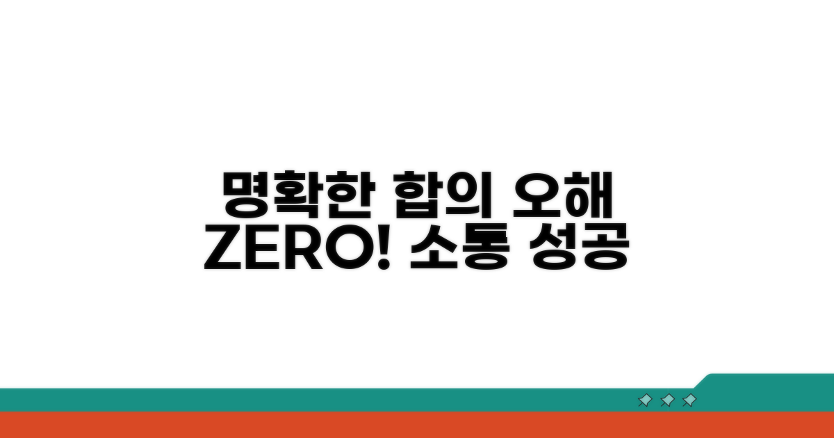 명확한 합의, 오해를 줄이는 표현