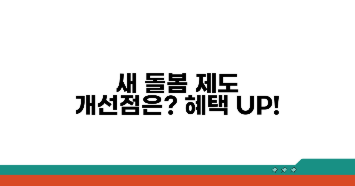 새로운 돌봄 제도, 개선점은?