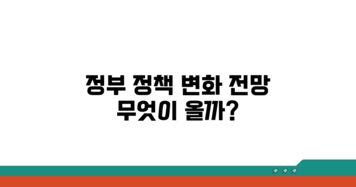 정부 정책 변화, 전망은?
