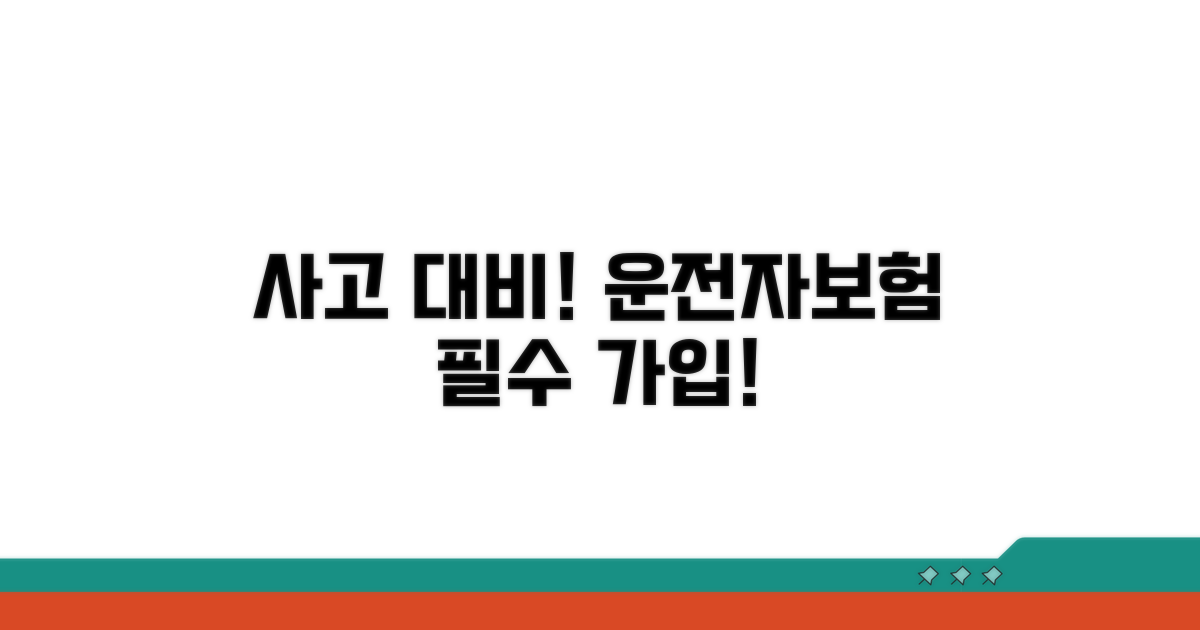 사고 발생 시, 운전자보험 든든하게!