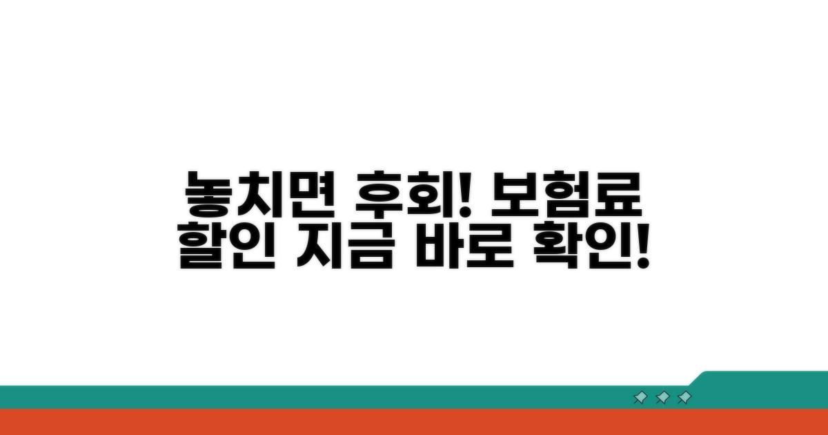 보험료 할인, 놓치면 후회할 타이밍