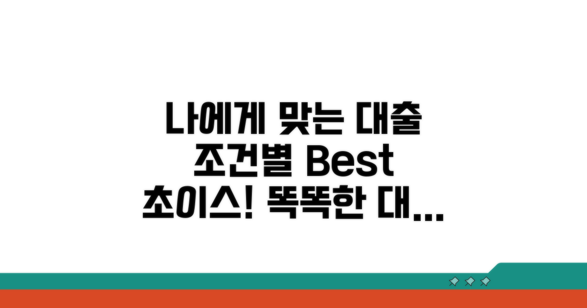 내 상황에 맞는 대출 선택 기준 추천