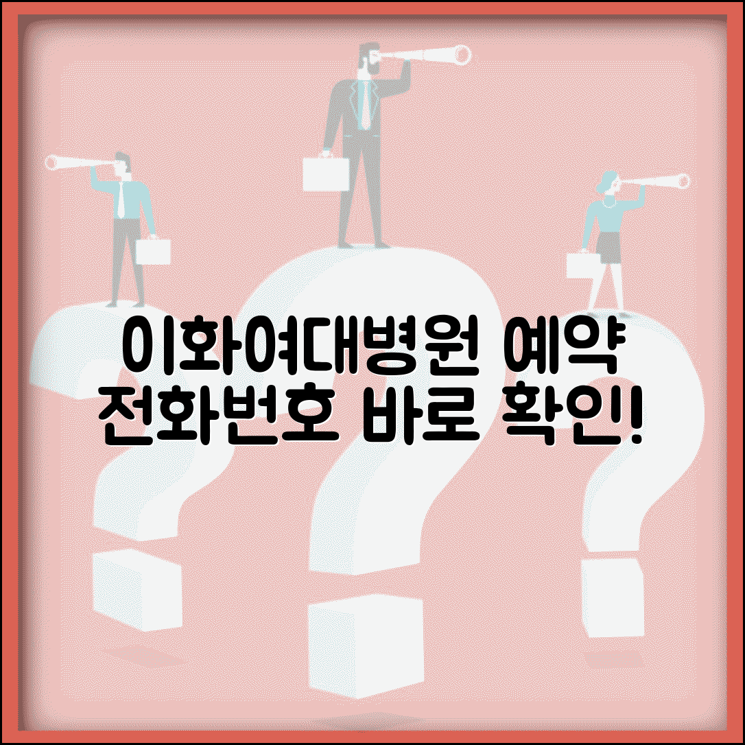 이화여대병원 예약 전화번호 | 이화여자대학교병원 번호