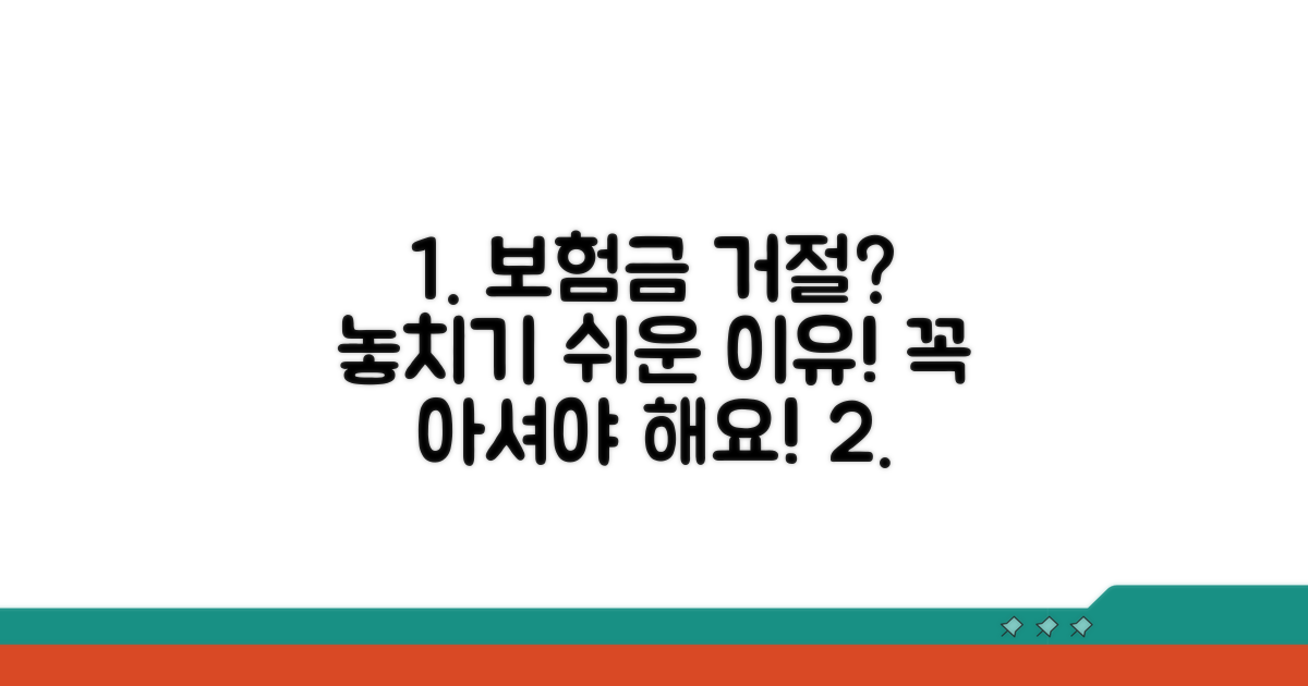 놓치기 쉬운 보험금 지급 거절 사유와 대처법