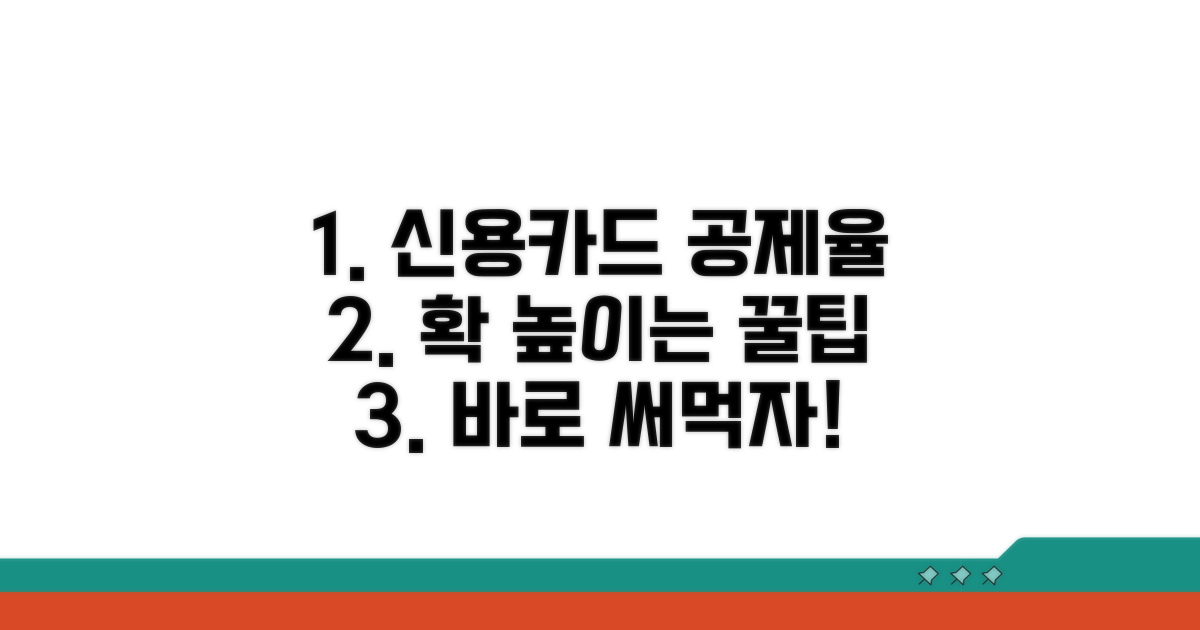신용카드 공제율 높은 사용법 꿀팁