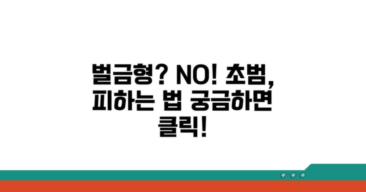 초범 벌금형 피하는 방법