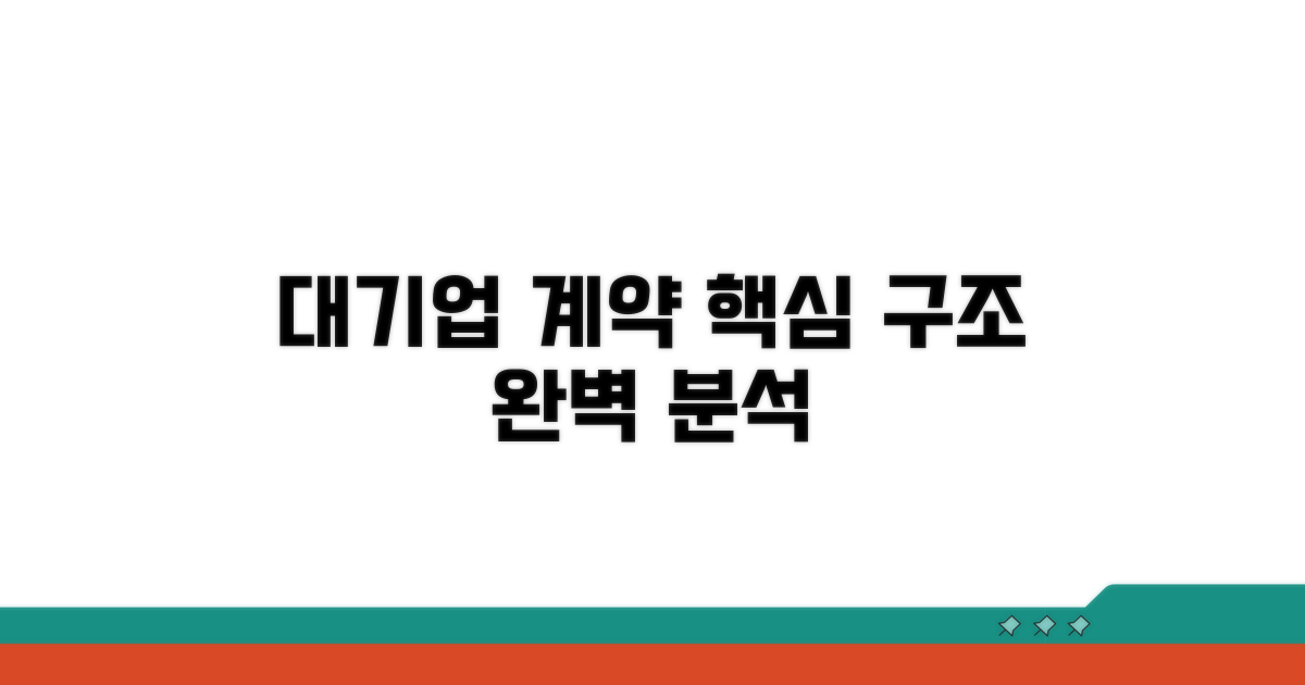 대형 기업, 계약 구조의 핵심은?
