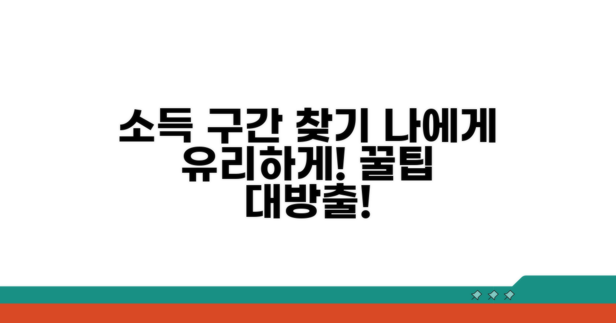 나에게 유리한 소득 구간 찾기