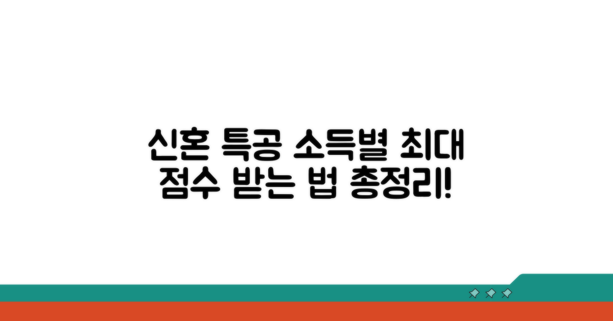 신혼 특공 소득별 배점 총정리