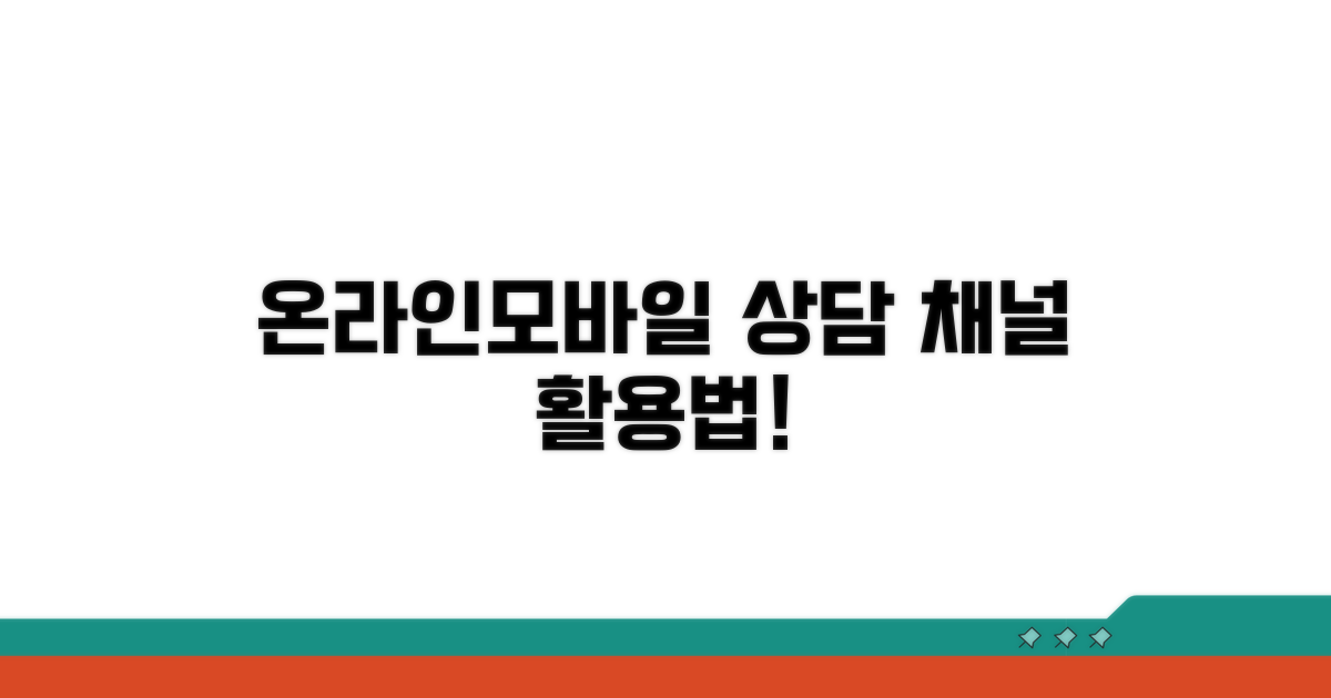 온라인/모바일 상담 채널 활용