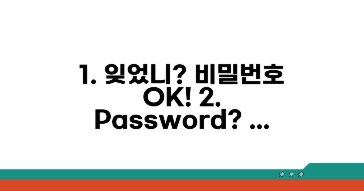 비밀번호 잊었을 때 해결 방법